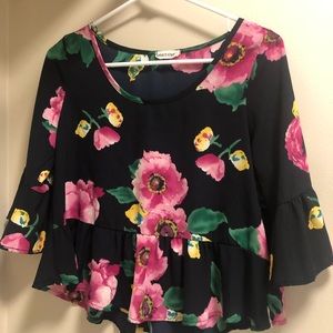 floral blouse